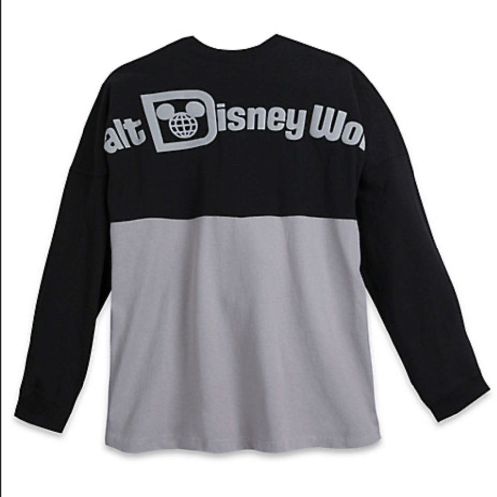 Official WDW Unisex Spirit Jersey Black and Grey size SMALL